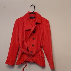 Kasper Red Women's Blazer with Belt